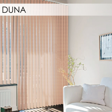 Вертикальні жалюзі для вікон 127 мм, тканина Duna., фото 1