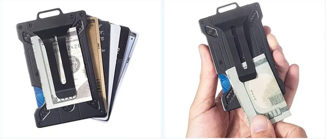 Кардхолдер металевий з RFID захистом Чорний Кардхолдер металевий з RFID захистом Чорний