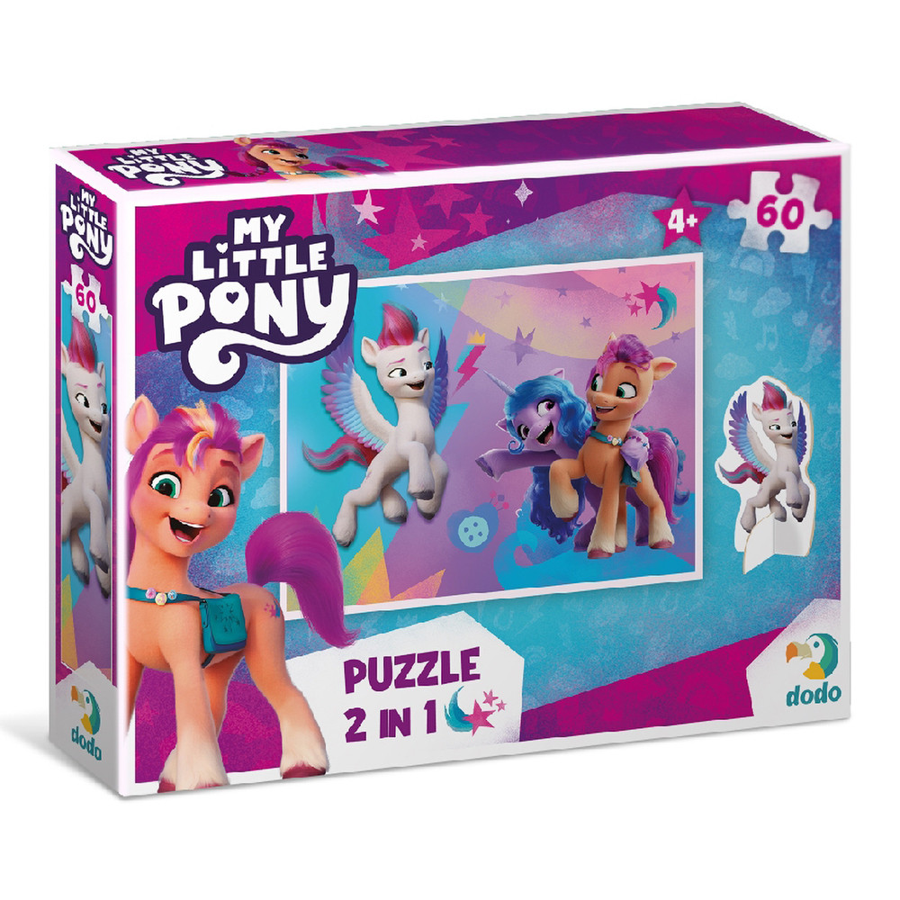 Пазл з фігуркою "Пригоди Санні, Іззі та Зіпп", 60 елементів Dodo My Little Pony (4823115905826), фото 1