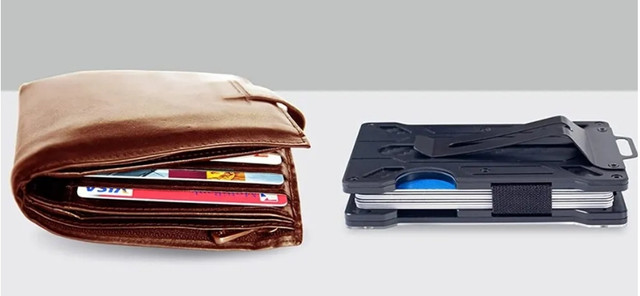 Кардхолдер металевий з RFID захистом Чорний Кардхолдер металевий з RFID захистом Чорний