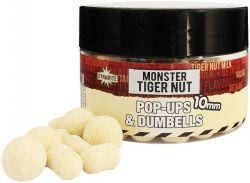 Бойли для риболовлі Dynamite BaitsWhite Fluro Pop Ups & Dumbells - Monster Tigernut (Тигровий горіх) - 10mm - DY326