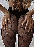Колготки чорні модні, фото 3