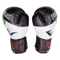 Боксерские перчатки бело-зеленые Everlast DX-2218 размер 12oz