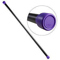 Гимнастическая палка бодибар фиолетовая 4кг World Sport