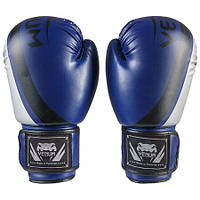 Боксерские перчатки синий-серебро Venum DX-55 размер 10oz
