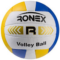 Мяч волейбольный желто-синий Ronex Grippy RXV-3Y