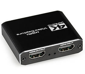 USB адаптер захоплення HDMI-сигналу, 4K, наскрізний HDMI Cablexpert UHG-4K2-01 — MegaLavka