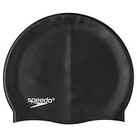 Шапочка для плавання силіконова чорна Speedo SP-2BL