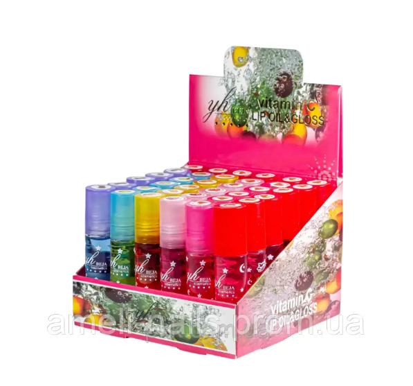 Блиск для губ фруктовий YH Beja Cosmetics, з вітаміном (, блиск для губ, макіяж, makeup), фото 1