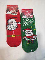 Жіночі теплі носочки з новорічним принтом 36-41 Китай