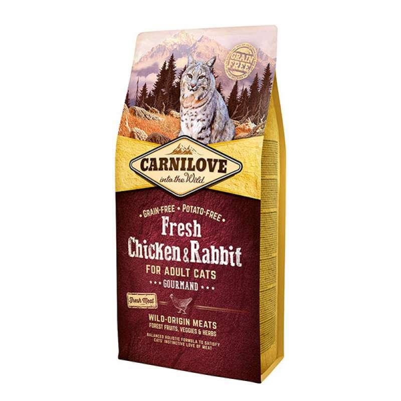 Сухий корм Carnilove Fresh Chicken and Rabbit for Adult cats 6 kg курка, кролик д/котів