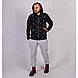 Чоловіча тепла кофта на блискавці з капюшоном "Череп" р. 44-52, фото 2
