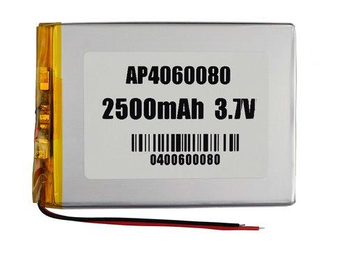 Акумулятор 2500mAh 3.7 v 406080 для навігаторів, рідерів, електронних книг, планшетів