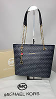 Женская сумка синяя шоппер Michael kors Вместительная сумочка для женщин Шоппер модный Сумки mk