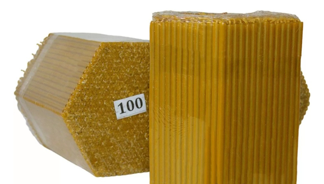 Свічки воскові церковні вищої якості №100 (500шт)