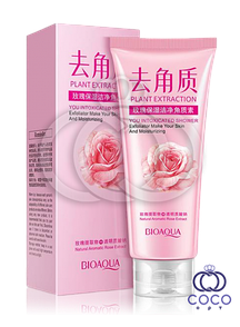Гель-пілінг для обличчя Bioaqua Exfoliating Rose Moisturizing Cleanser з екстрактом троянди 120 g