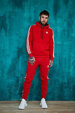 Костюм спортивний Adidas зимовий червоний XS, фото 3