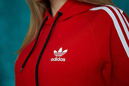 Костюм спортивний Adidas зимовий червоний XS, фото 4