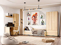 Спальня дитяча комплект Еверест Лайт 2 Дуб Сонома