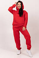 Червоний теплий спортивний костюм жіночий