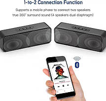 Колонка JBL C6 з SD, FM, Bluetooth, ліхтариком і карабіном, фото 5