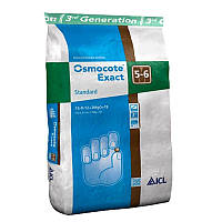 Удобрение Osmocote Exact Standard / Осмокот Стандарт 15+9+12+2Mg+Te (5-6М) ICL 25 кг