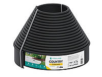 Бордюр садовый пластиковый Country (Кантри) Standard H100черный 15 м