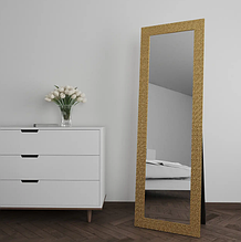 Дзеркало універсальне для підлоги 176х56 в широкій рамі , дзеркало в золотій оправі велике на повний зріст