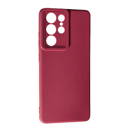 Силіконовий чохол SMTT для Samsung S21 Ultra Bordo, фото 1