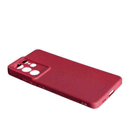 Силіконовий чохол SMTT для Samsung S21 Ultra Bordo, фото 3