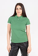 Зелена (форест) футболка поло жіноча STANDART