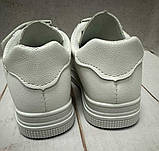 Стильні дитячі кросівки кеди ABA  32-34 маломіри білі, фото 5