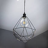 LED лампа VIDEX Filament G125FAD 7W E27 2200K дімерна бронза, фото 3