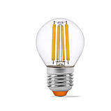 LED лампа VIDEX Filament G45F 6W E27 3000K, фото 2