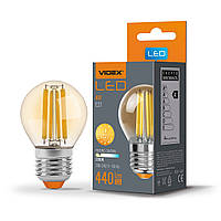 LED лампа VIDEX Filament G45FA 4W E27 2200K бронза