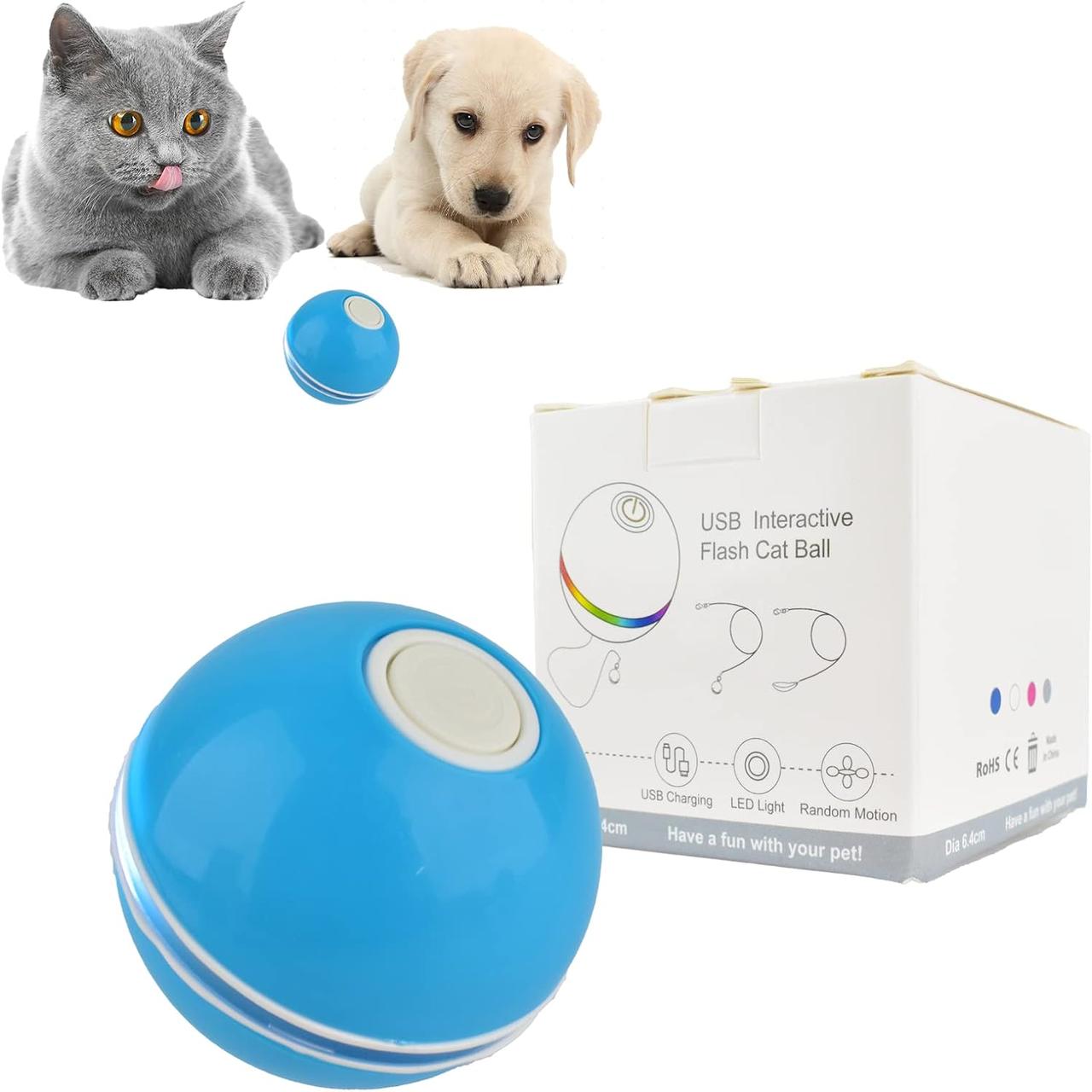 Інтерактивний м'яч для кішок, розумні іграшки для дорослих свійських кішок Petgravity, Amazon, Німеччина