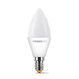 LED лампа VIDEX  C37 7W E14 3000K, фото 2