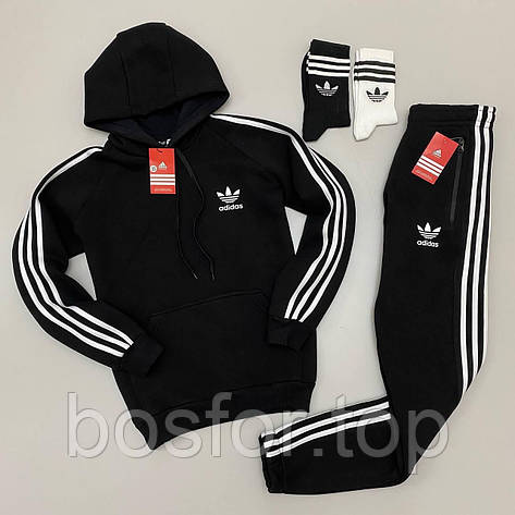 Костюм спортивний Adidas червоне худі з капюшоном, фото 1