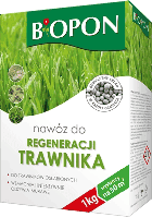 Удобрение гранулированное для восстановления газона, Biopon Польша, коробка 1 кг