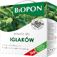 Удобрение гранулированное для хвойных растений, Biopon Польша, коробка 3 кг