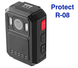 Нагрудна бодикамера поліцейська Protect R-08 (Wi-Fi, Gps) сертифікована