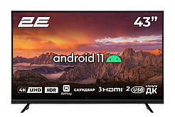 Телевизор 2E-43A06L LED HD 50Hz Smart Android