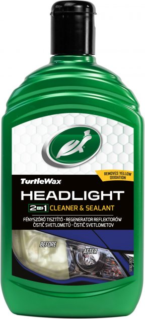 Поліроль-реставратор для фар 2 в 1 Turtle Wax Headlight Restorer 300 мл, фото 1