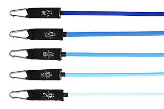 Набір трубчастих еспандерів Cornix 5 шт 4.5-13.6 кг XR-0254 Poland, фото 5