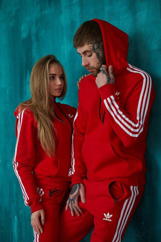 Костюм спортивний Adidas зимовий червоний XS