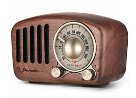 Ретро радіоприймач FM Feegar Retro Wood BT SD AUX 1100mAh