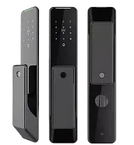 Розумний дверний біометричний замок SEVEN LOCK SL-7775BF black, фото 4