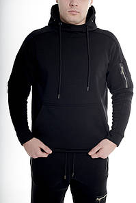 Зимовий худі з начосом чорний RAPID Grand тостовка / кофта ПОДАРОК