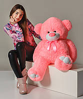 Модный мягкий плюшевый медведь 100 см оригинальный подарок мишка для детей в розовом цвете kn