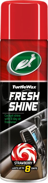 Поліроль панелі приладів із запахом "Полуниця" Turtle Wax Fresh Shine Strawberry 500 мл, фото 1